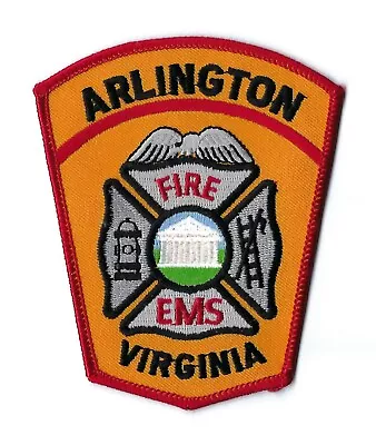 $4.99 • Buy Arlington VA Virginia Fire Dept. EMS *ORANGE* Patch - NEW!