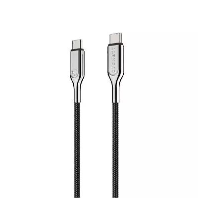$22.95 • Buy Cygnett Armoured 2.0 USB-C To USB-C  (5A/100W ) Cable 10cm- Black | Connector