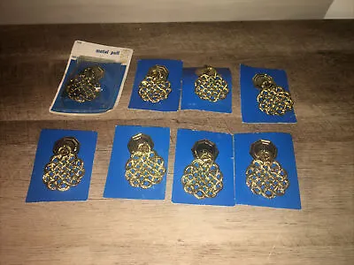 Lot Of 8 Vintage Metal Shade Pulls Newell NOS • $19.99