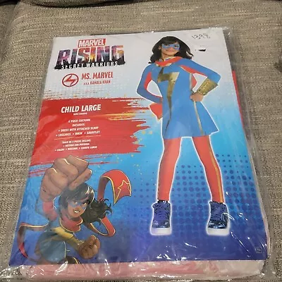 Marvel Rising Secret Warriors Ms. Marvel Child Large Costume Halloween Cosplay • $19.99