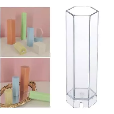 Hexagonal Pillar Candle Moulds For Candle Making DIY Handmade Make Your Own • £5.26