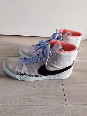 £18 • Buy Nike Blazer Mid PRM  Grey/Green/Black Suede Women's Trainers UK Size 6 EU 40