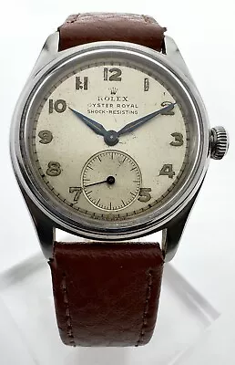 Rolex Oyster Royal 1947 Gents Ref 4444 Vintage 32mm Watch Recently Serviced • $2178.93