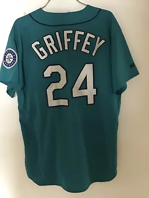 Ken Griffey Jr Seattle Mariners Russell Diamond Collection Jersey Size 48 Teal • $249.99