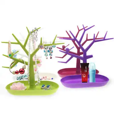 £5.71 • Buy Display Jewellery Tree Staand Holder Rack Show Earring Necklace Ring Decor Retro