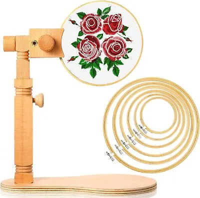 Embroidery Lap Stand Adjustable Cross Stitch Holder DIY Sewing Handcraft Tool AU • $36.19