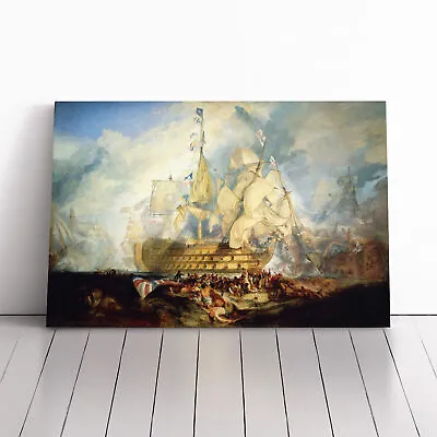 £24.95 • Buy J.M.W. Turner The Battle Of Trafalgar Canvas Wall Art Framed Print Picture