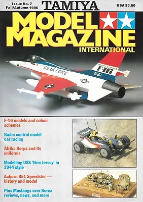 £14.55 • Buy Tamiya Model #7 F-16 R/C Car Racing Afrika Korps USS New Jersey Auburn 851 