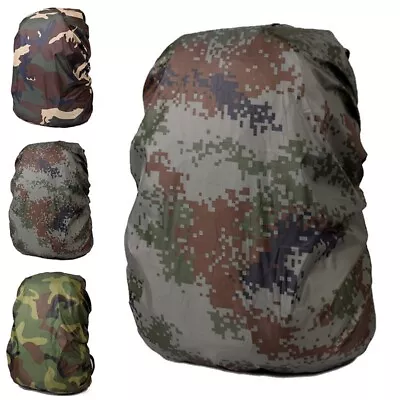 Waterproof Hiking Sports Backpack Camouflage Rain Cover Bag Pack Case Protection • $21.08
