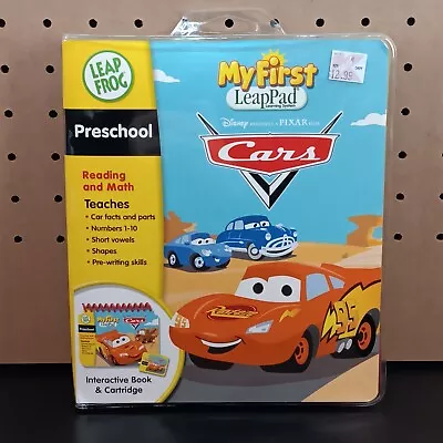 Disney Cars My First Leap Pad Leap Frog Preschool Cartridge & Reading Math Book • $17.95