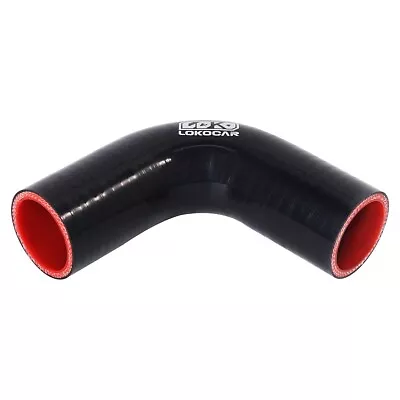 Silicone Elbow Coupler Bend Hose Turbo Joiner Pipe 90 Degree 1  25mm -25mm Black • $9.99