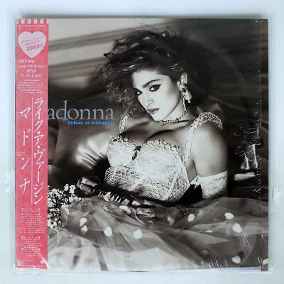 Madonna Like A Virgin Sire P13033 Japan Obi Shrink Vinyl Lp • $6.99