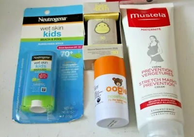 Mustela Stretch Marks Prevention Cream 8.45 & Baby Sunscreen EtcLot Of 4 Items   • $16.50