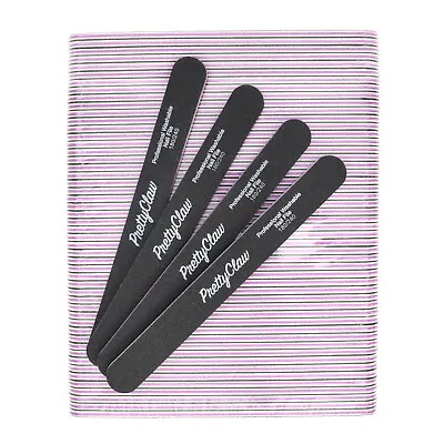 50pc Professional Nail Files Acrylic File Straight Black File 180/240 Grit • $19.61