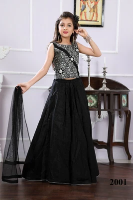 $114.52 • Buy Indian Girls Ethnic Wear Kids Lehenga Choli Wedding Dresses From India