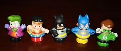 $13.95 • Buy Lot Of 5 Fisher Price Little People DC FRIENDS SUPER HEROES Wonder Woman Batman