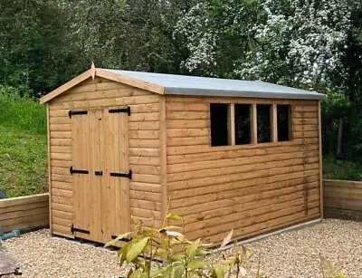 High Quality Knc Garden Rooms Superior Loglap Apex Shed • £1324