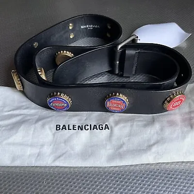 $695 • Buy Balenciaga Bottle Cap Belt
