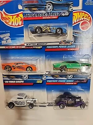 Vintage Hotwheels Lot Of 5 IMPALA JAGUAR 3-WINDOW MUSTANG • $4.99