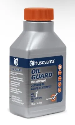 Husqvarna 2-Stroke 50:1 Oil Guard Synthetic Blend 1-Gallon Mix 2.6oz Qty 1 • $6.95