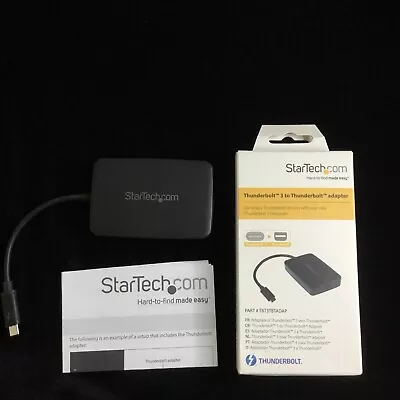 StarTech.com Thunderbolt 3 To 2 Adapter TBT3TBTADAP • $59.95