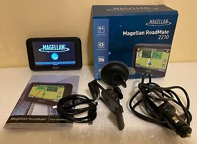 Magellan Roadmate 2210 4.3  GPS Navigator W/Chargers Mount Manual Bundle EUC! • $4.99