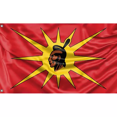 Mohawk Warrior Society Flag Unique Design 3x5 Ft / 90x150 Cm Made In EU • $29.95