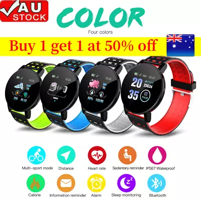 $16.66 • Buy Smart Watch Bluetooth Heart Rate Blood Pressure Fitness Tracker Kids Gifts AU