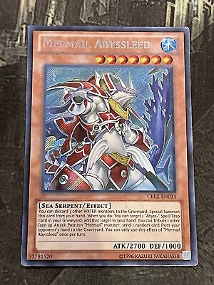 Yugioh Mermail Abyssleed CBLZ-EN034 Secret Rare NM • $4