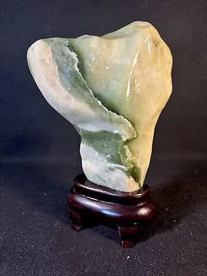 Vintage Bonsai Suiseki Viewing Stone Natural Jade 11” Unshaped • $199.99