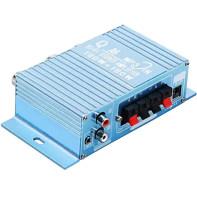 Mini Audio Amplifier Car Audio 2 Channel Amplifier Hi-Fi Mini Stereo Rec • $25.72