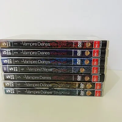 Vampire Diaries Tv Series 1-7 Season Region 4 DVD Horror Teen Romance • $39.96