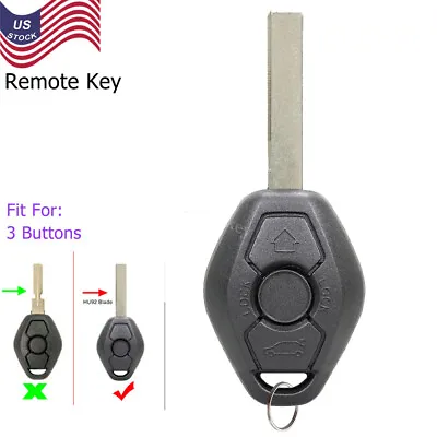 For BMW E81 E46 E39 E63 E38 E83 E53 E36 EWS Entry Remote Key 3 Button 315MHz • $11.39