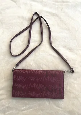 Mary Kay Logo Maroon Versatile Travel Wallet Purse Bag W Detachable Long Strap • $12.95