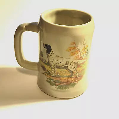 Vintage USA McCoy Dog English Setter Mug/Tankard  5” Tall • $10