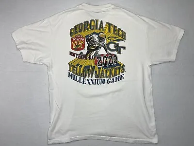 Vintage  Georgia Tech Yellow Jackets Millennium Game Toyota Gator Bowl T-Shirt • $29.99