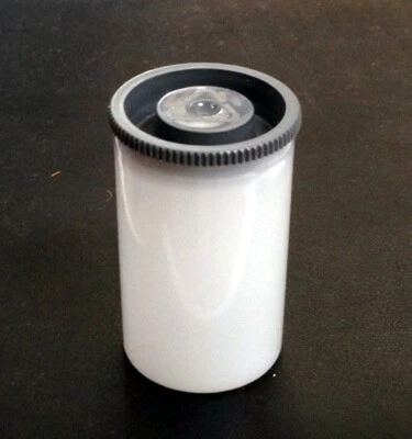 $11.95 • Buy SALE-Twenty (20) 35mm Film Cans Canisters Containers- Fuji Clear  W/ Gray Lids