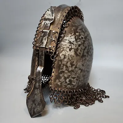 Circa Museum Quality Medieval Steel Helmet. • $4351.73