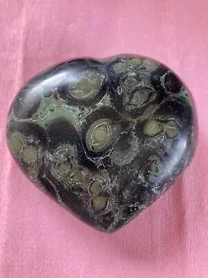 Kambaba Jasper Heart 336 G 85.5 Mm • £12