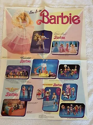 1990 Vintage Barbie Poster -  I’m Into Barbie • $6