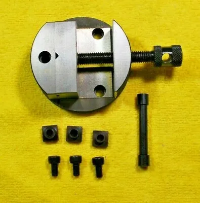 80 Mm Round Vice For 3  & 4  Rotary Tables & 3 X Fixing Tee Nuts-Milling Machine • $49