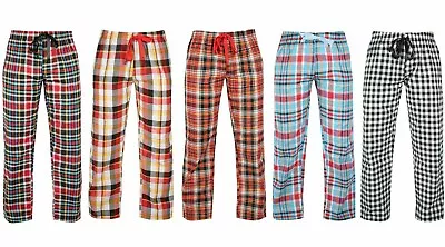 Women's Ladies Woven Pyjama Bottoms Loungewear Pants Trousers Night PJS 8-16 • £6.98