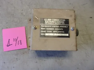 Used Thermostat Control Assy NSN 6686-01-573-4285 For HMMWV Shelter Carrier • $45