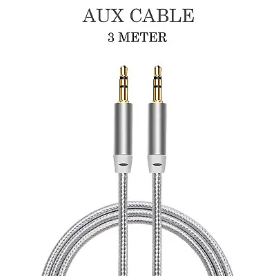 3M 3.5mm Male Plug To Aux Jack In Cable Audio Lead Cord For Car Wire Headphone • £3.54