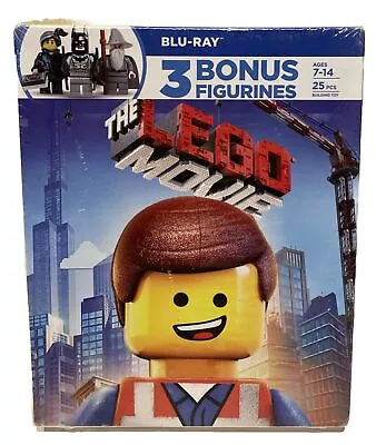 THE LEGO MOVIE Set With Three Bonus Minifigs (Blu-Ray) NEW {SEALED} • $7.49