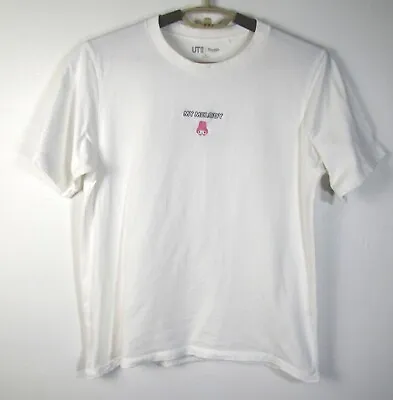 Uniqlo X Sanrio Size Medium White Cotton  My Melody  Short Sleeve T Shirt • $20