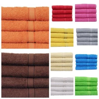 £19.99 • Buy 4 - 8 Large Bath Towels Best Bulk Pack Offer Terry Luxury Bathroom Gift Bale Set