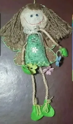 Burlap Hessian Hanging Fairy Doll. • £9.50