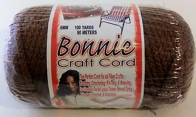 Bonnie Macrame Craft Cord Brown Almond 6mm 100-Yard Pottery • $9.99