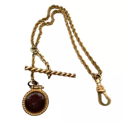 Vintage Watch Fob With Intaglio • $65